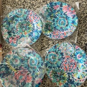 NWOT Lilly Pulitzer Melamine Plates